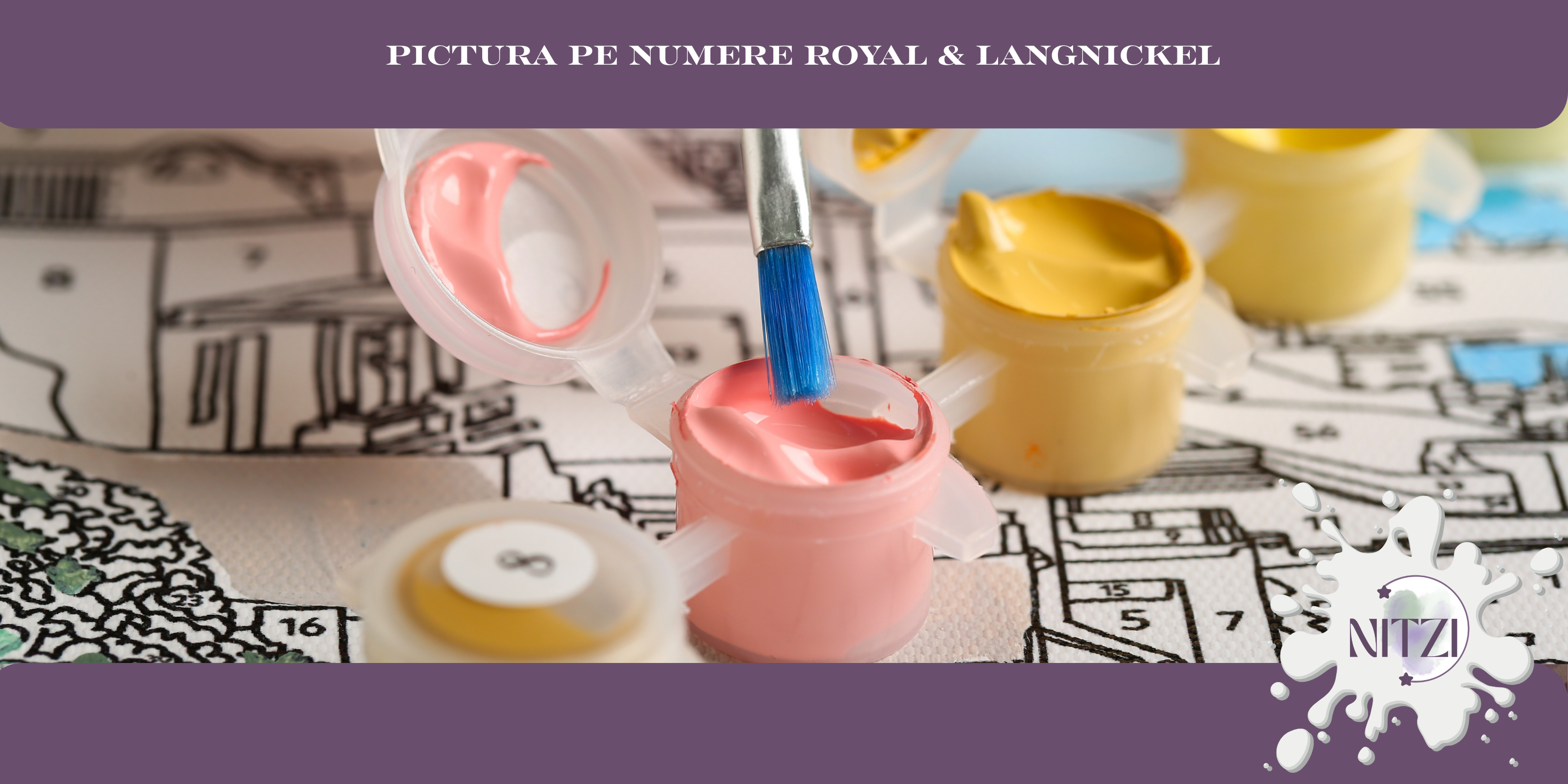 Pictură pe pânză – tablouri creative cu șabloane numerotate