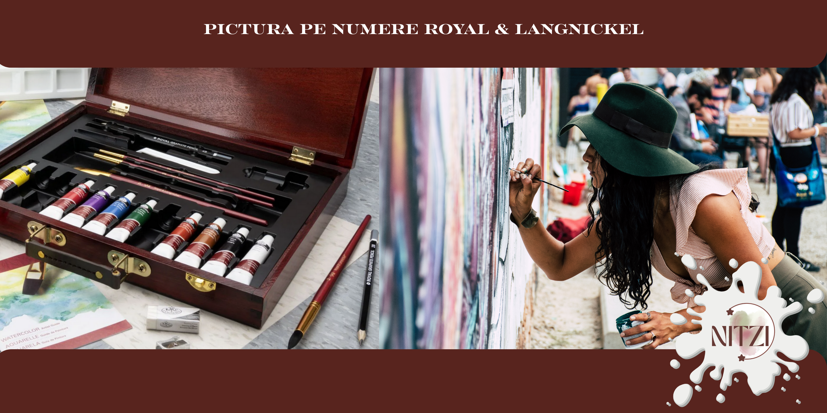 it pictură pe pânză pentru începători și avansați cu pensule incluse