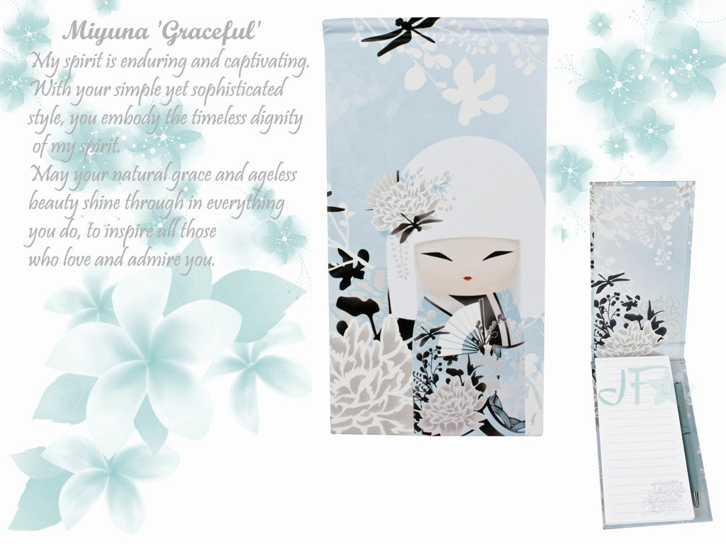 Carnetel de buzunar cu pix "Miyuna" by Kimmidoll