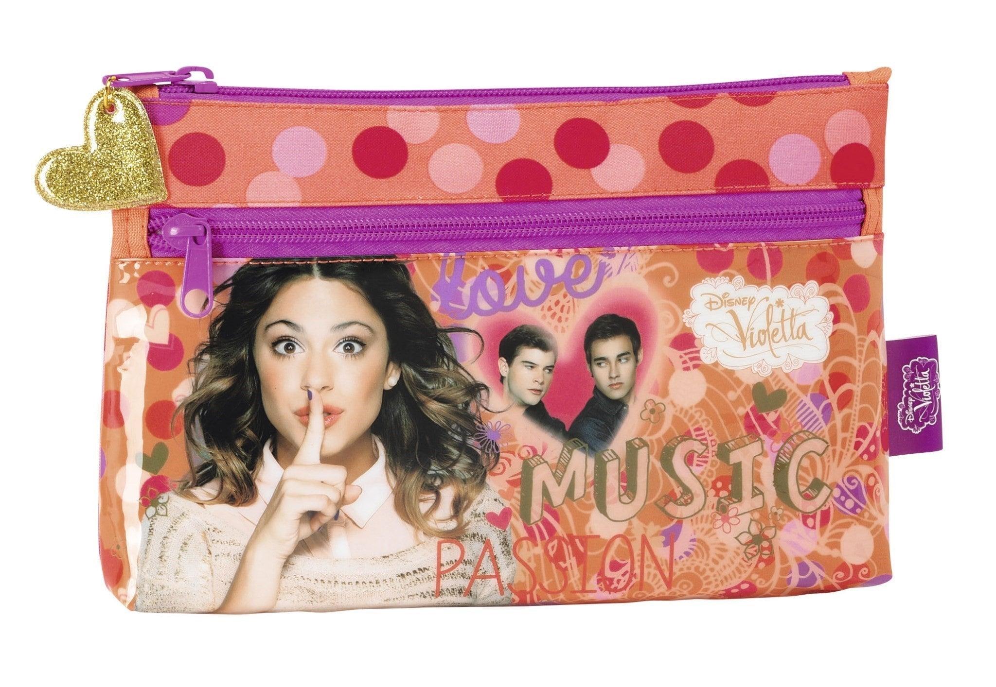 Penar simplu 2 fermoare Violetta Love 23 cm - Nitzi.ro