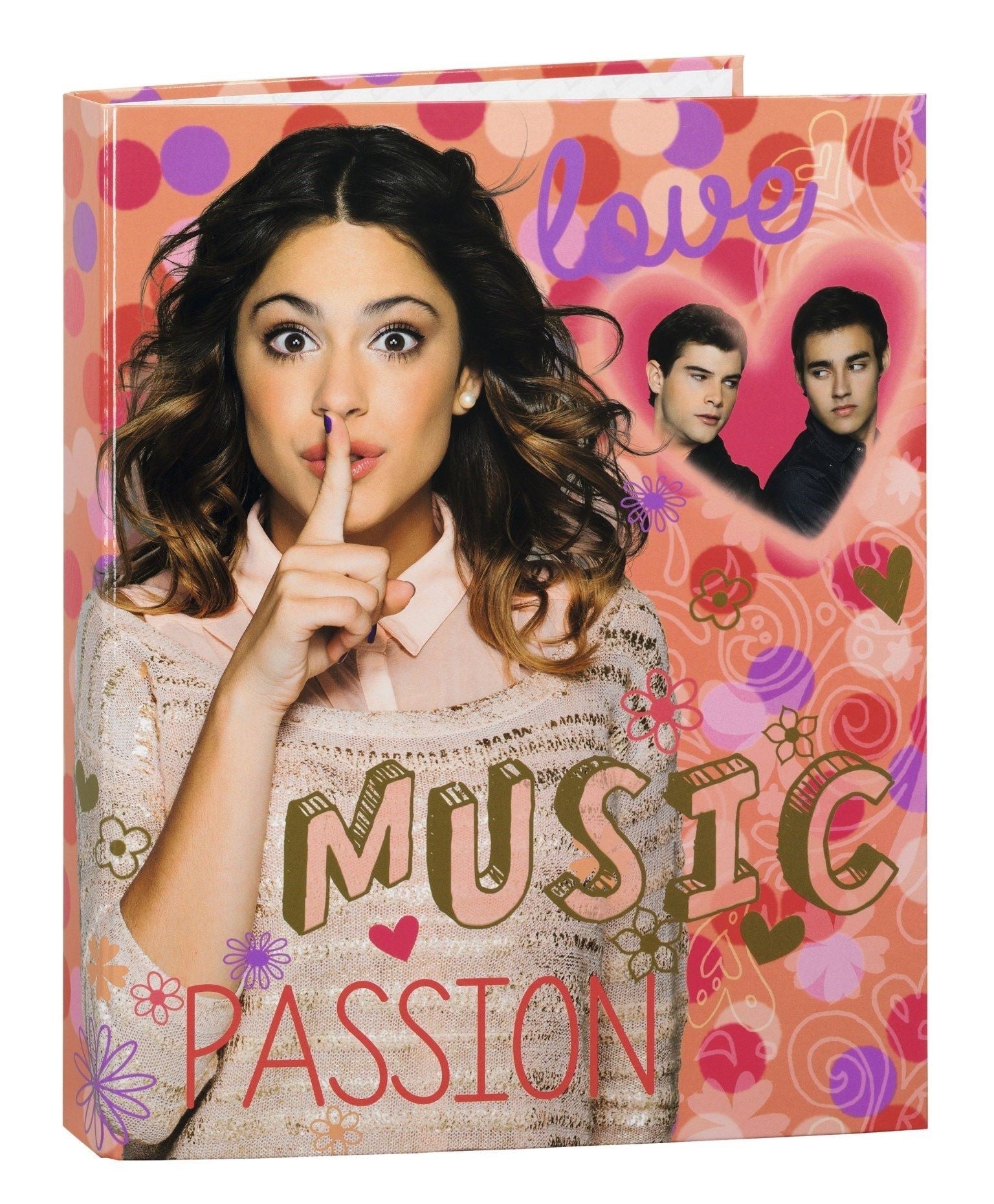 Caiet mecanic A4 cu 4 inele din carton colectia Violetta Love