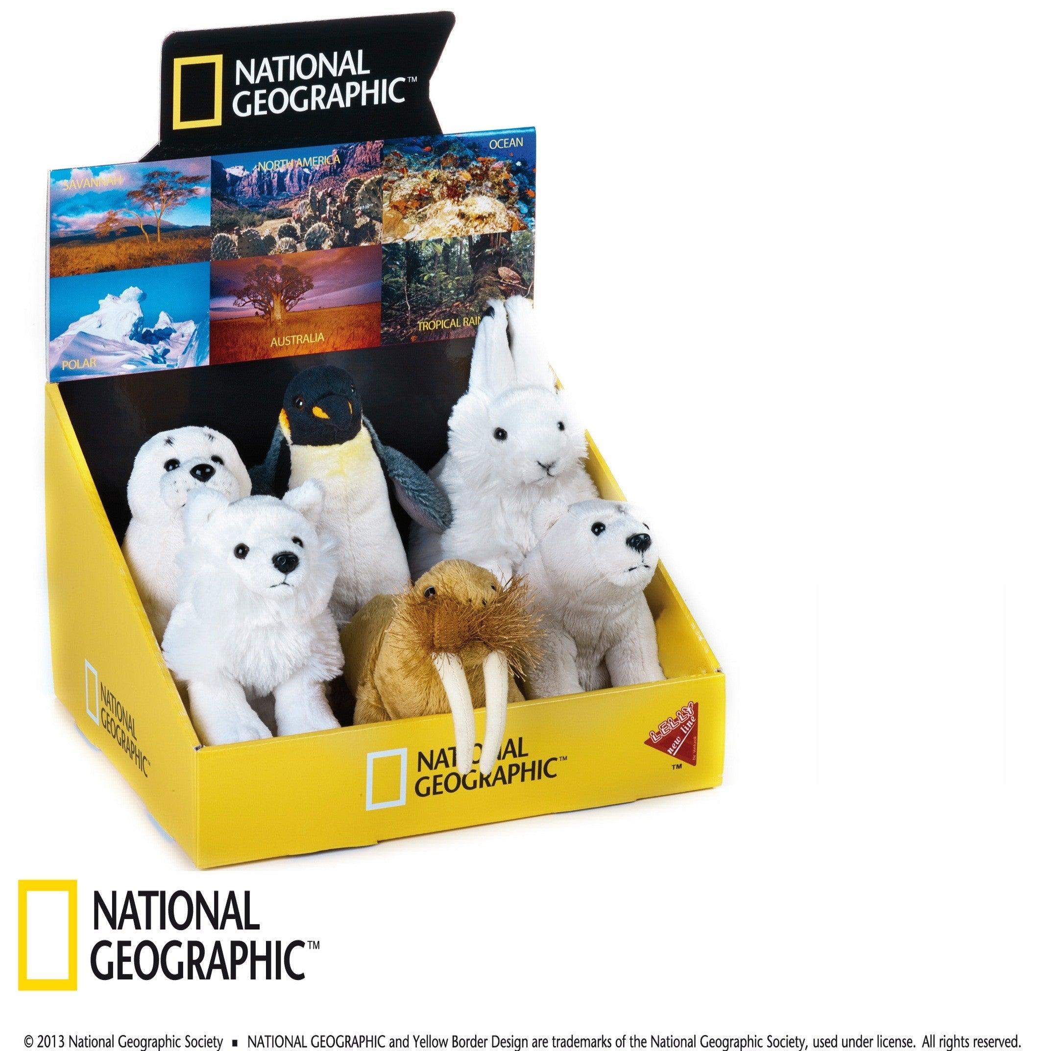 Jucarie din plus National Geographic Animal Polar 17 cm - Nitzi.ro