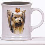 Cana cu catel Yorkie in relief - Nitzi.ro