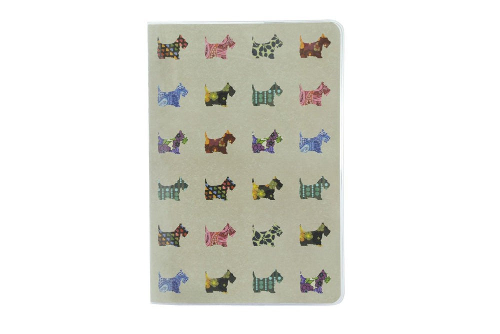 Caiet premium cu muchie cusuta A5 Eclectic Scottie Dogs