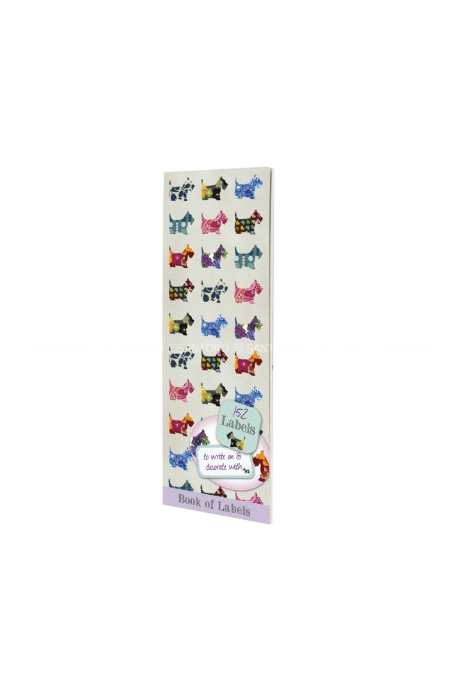 Carnet etichete adezive Eclectic Scottie Dogs