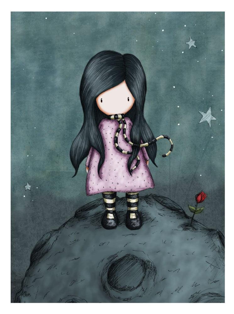 Felicitare Gorjuss - Because She Is My Rose