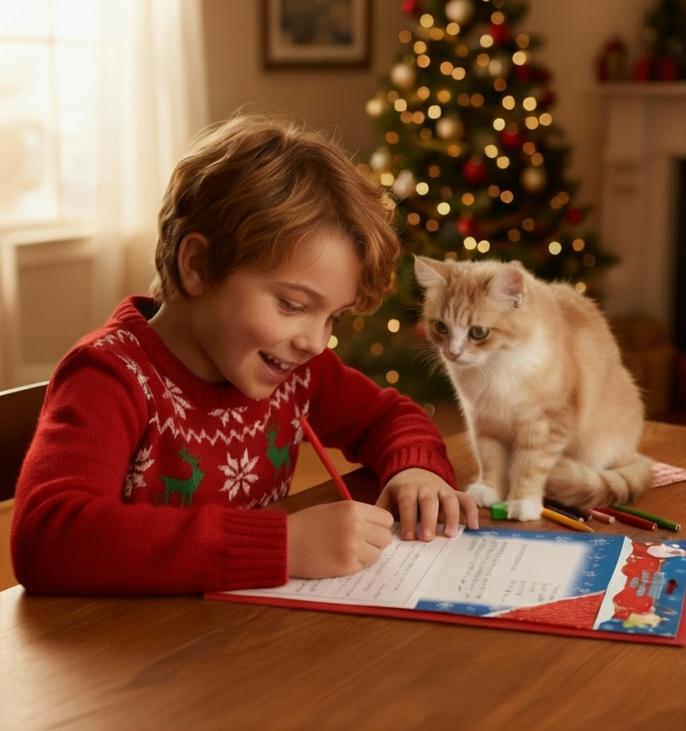 set scrisoare catre Mosul, este gata tiparita dar semnatura si ca ai fost cuminte mai trebuie sa scrii
