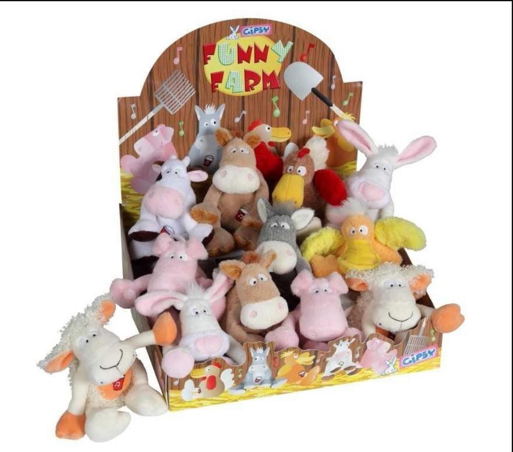 Jucarie din plus animale de ferma 17 cm - Nitzi.ro