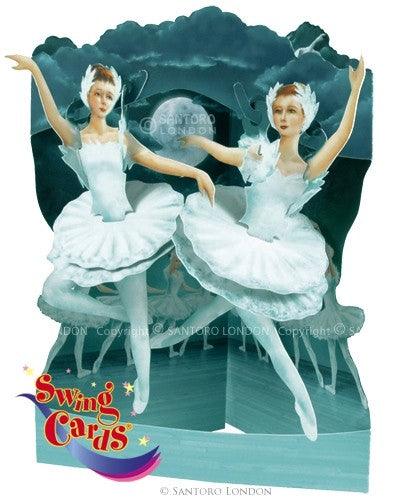 Felicitarea 3D Swing Cards - Balerina - Nitzi.ro