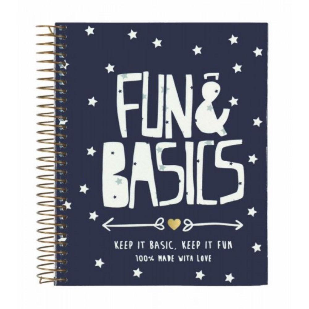 Agenda A6 120 file Fun & Basics 14.6x11.8 cm - Nitzi.ro