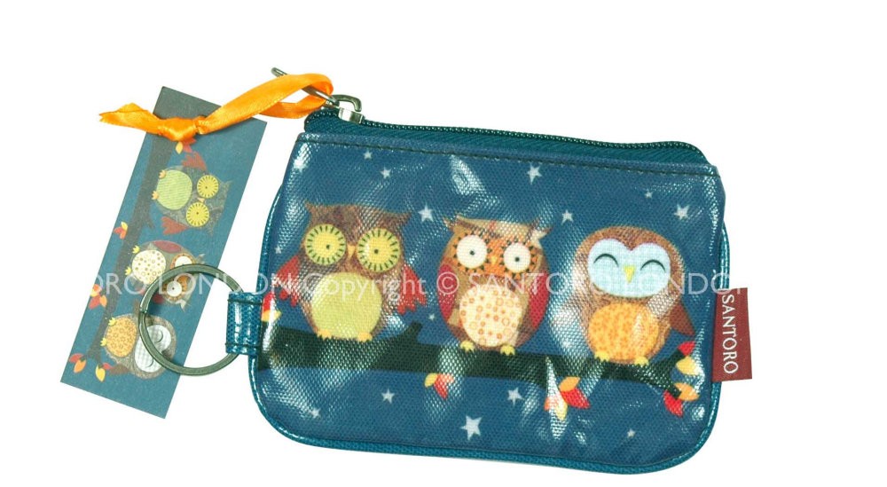 Eclectic portofel breloc Night Owls