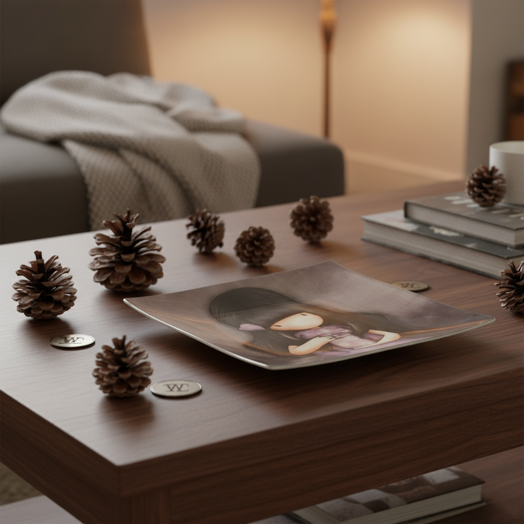 Farfurie decorativa din sticla Gorjuss We Can All Shine