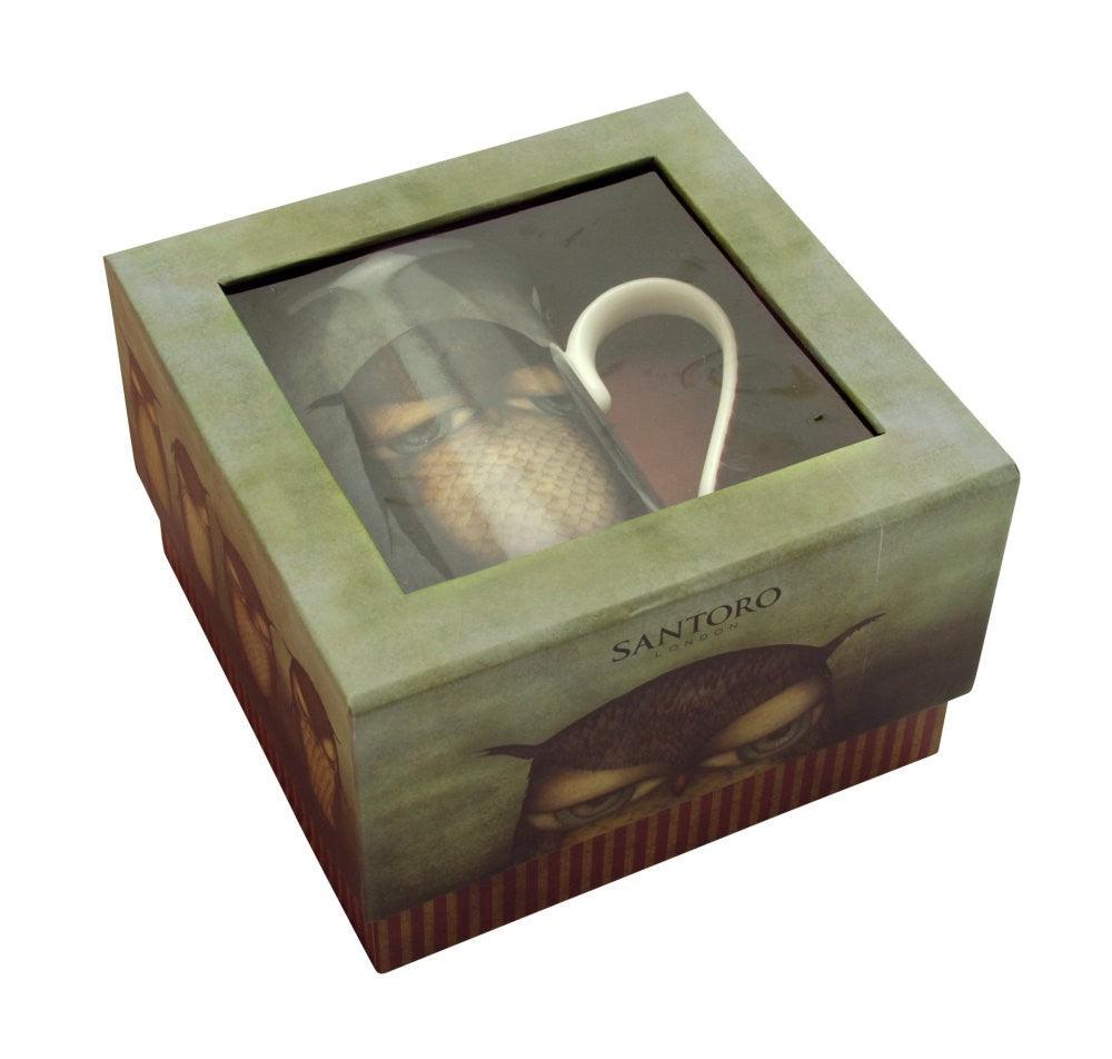 Cana portelan Grumpy Owl - Nitzi.ro