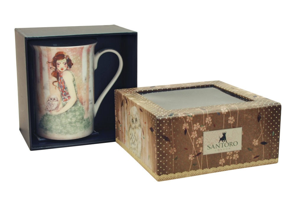 Cana Mademoiselle Snow inalta din portelan