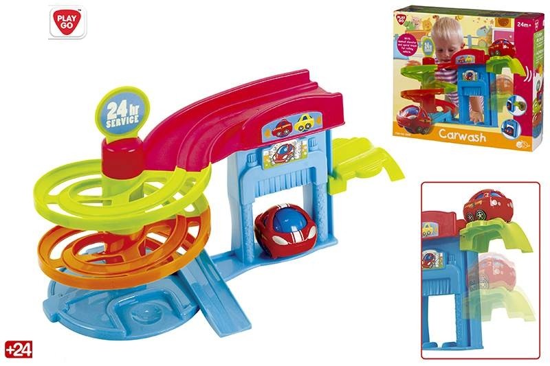 Spălătorie cu lift PlayGo pentru mașinuțe – jucărie copii 24 luni+