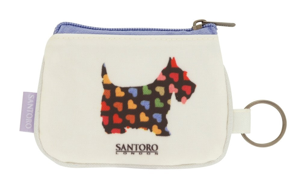 Eclectic portofel breloc Scottie Dogs
