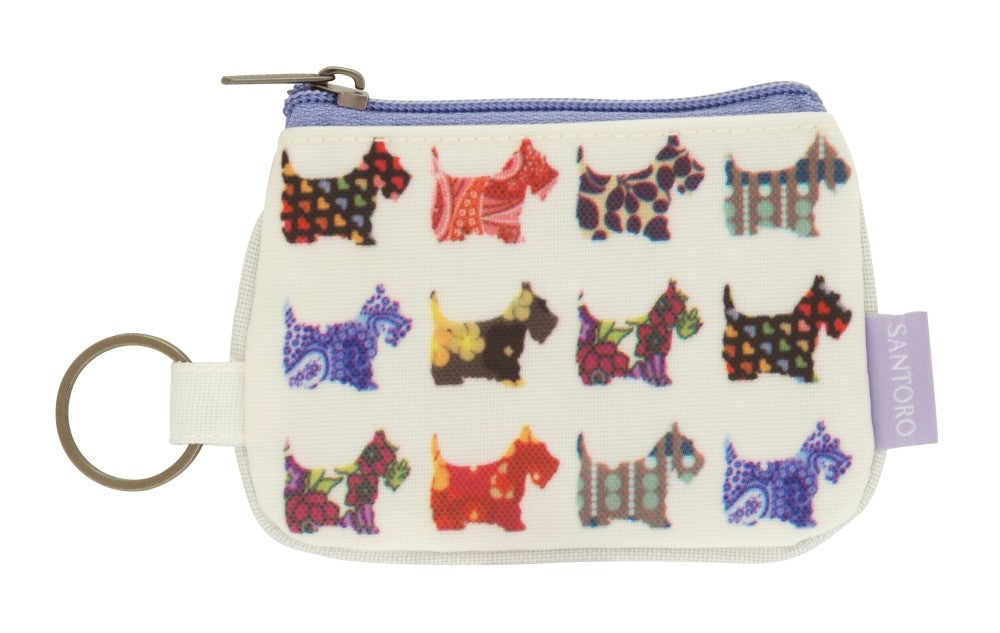 Eclectic portofel breloc Scottie Dogs
