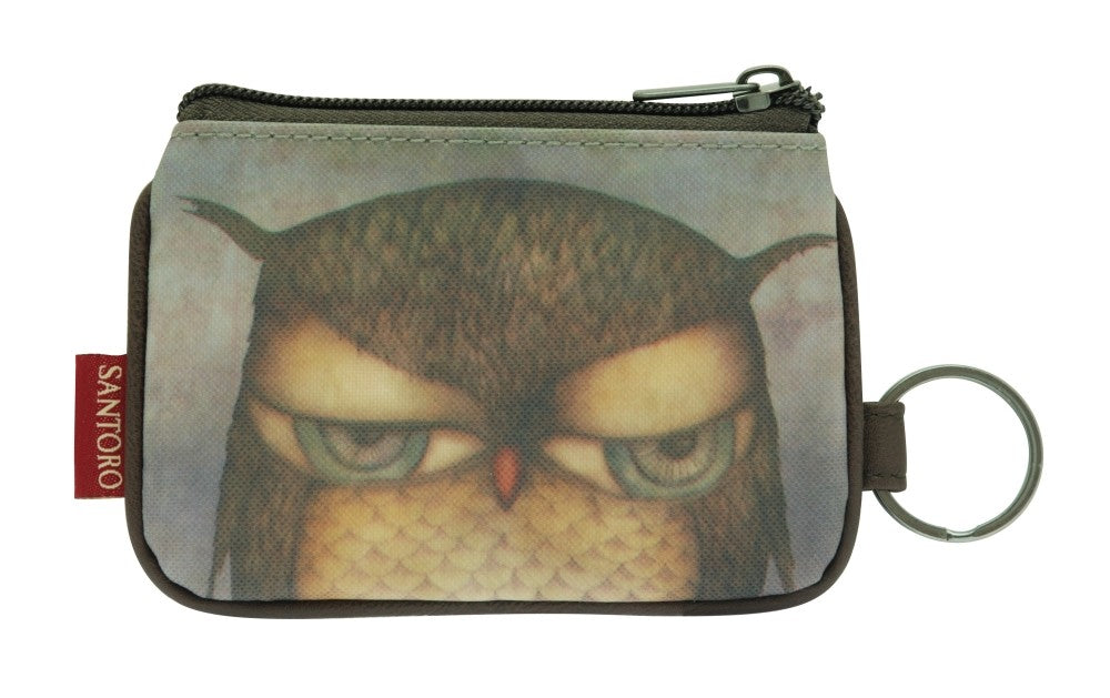 Eclectic portofel breloc Grumpy Owl