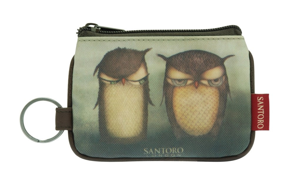 Eclectic portofel breloc Grumpy Owl