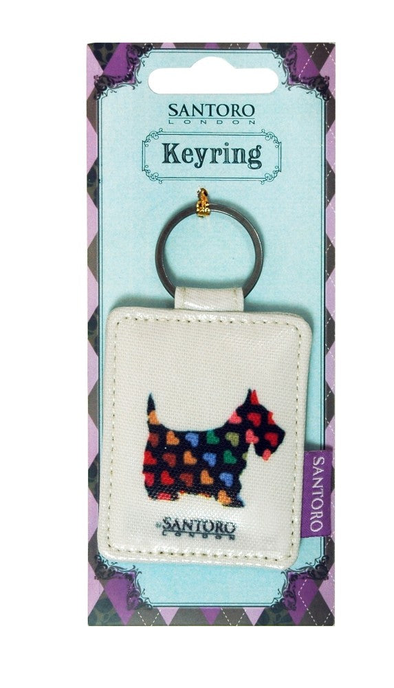 Breloc patrat Scottie Dogs