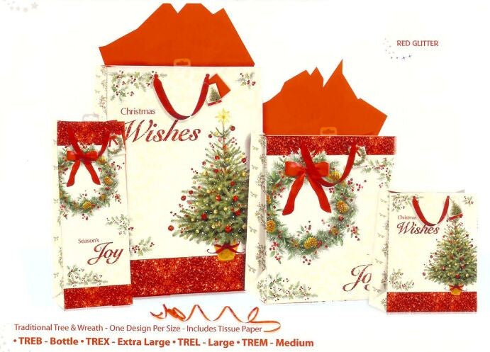 Punga de iarna - Brad traditional & Ornament XL