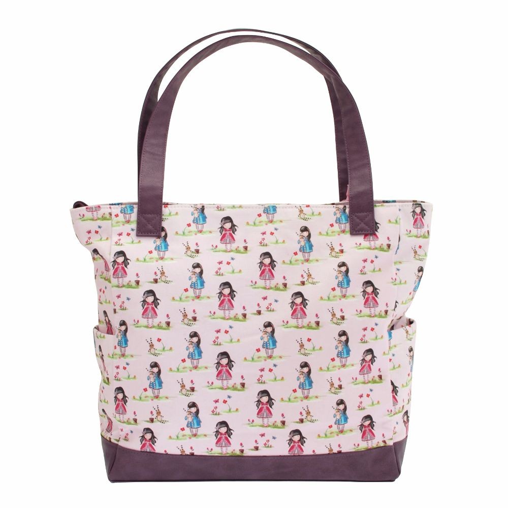 Geanta Gorjuss cu manere maro Pastel Ladybird