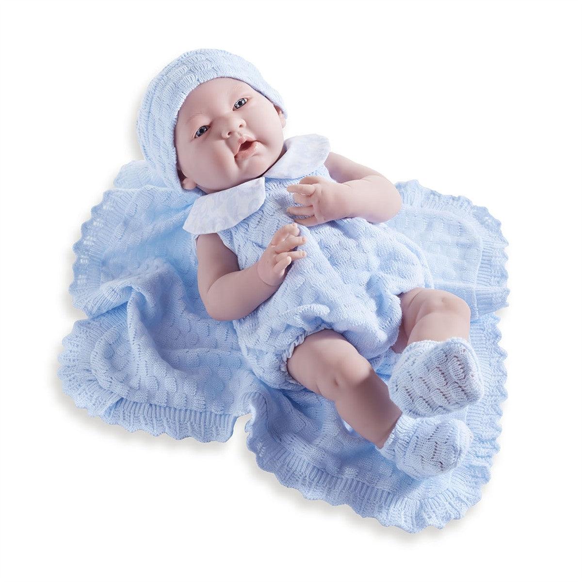 Jucarie bebe nou-nascut baiat 38cm cu trusou - Nitzi.ro