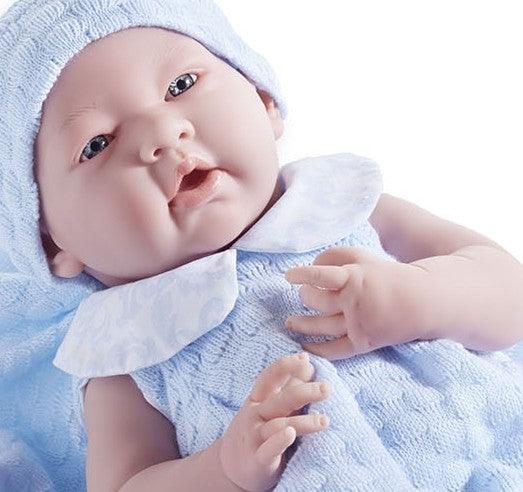 Jucarie bebe nou-nascut baiat 38cm cu trusou - Nitzi.ro
