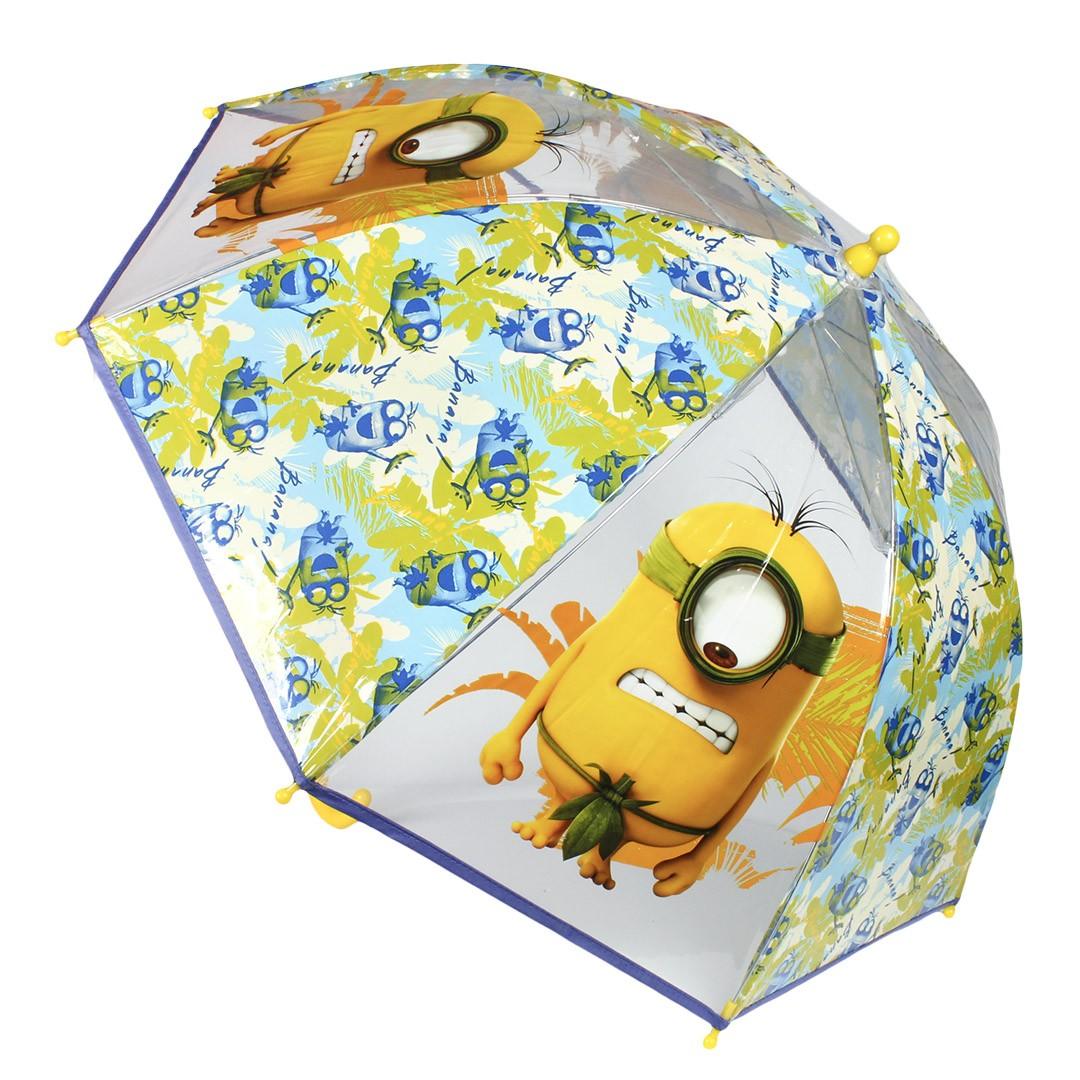 Umbrela manuala transparenta copii - Minions - Nitzi.ro