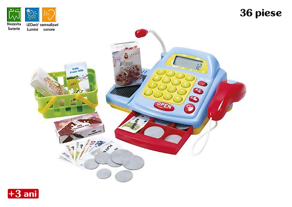 Casă de marcat interactivă pentru copii cu 36 piese