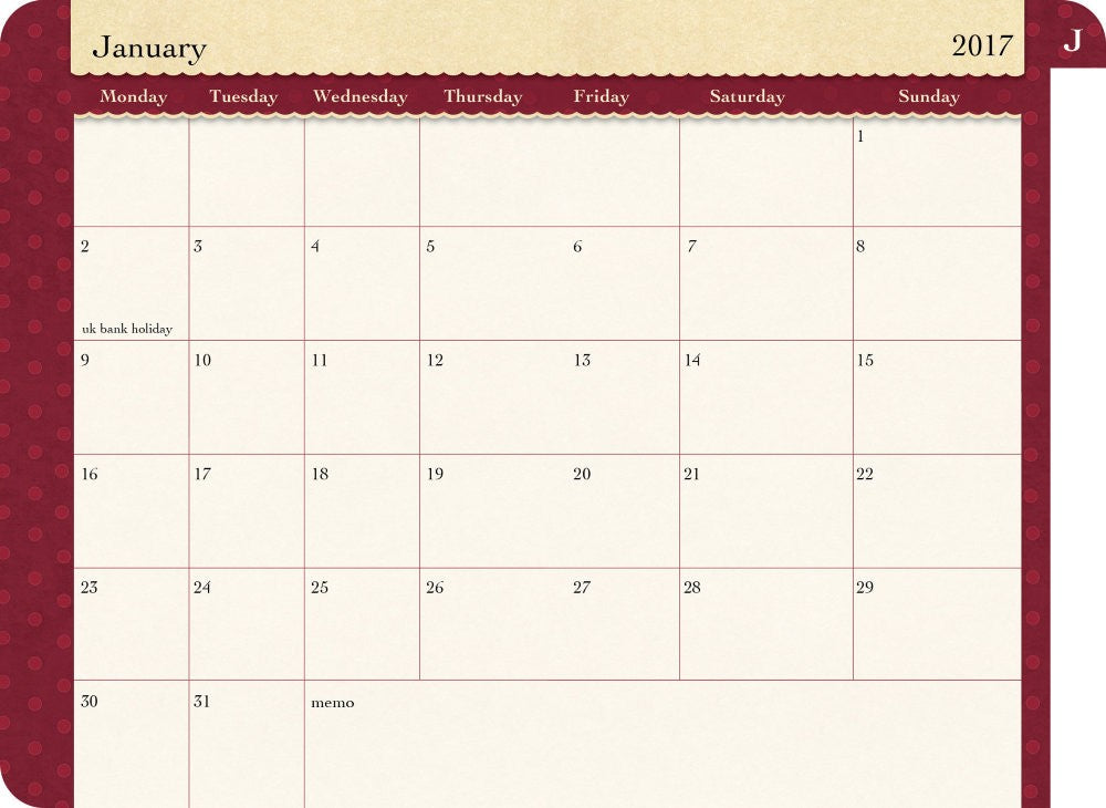 Agenda datata 2017 Hot Air Balloons de la Santoro