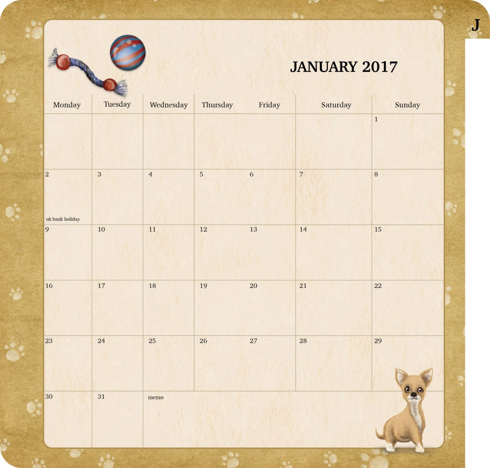 Agenda datata 2017 Dogs de la Santoro