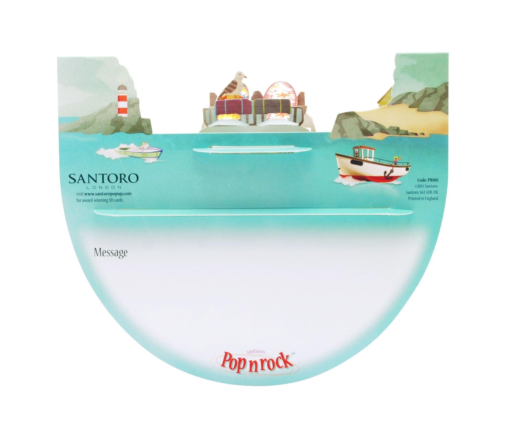 Felicitare 3D Camping pe plaja - Nitzi.ro