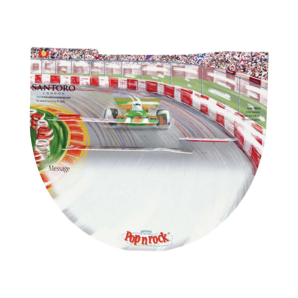 Felicitare 3D PopnRock - Cursa Formula 1