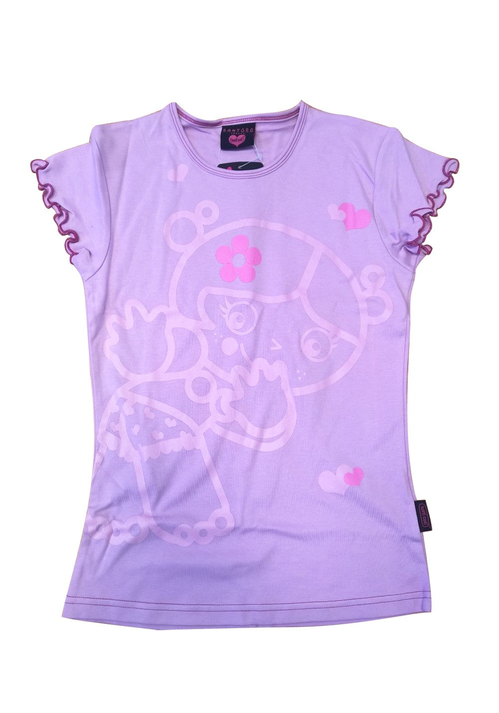 Tricou fete cu maneci scurte lila BBC Tutti Cuti