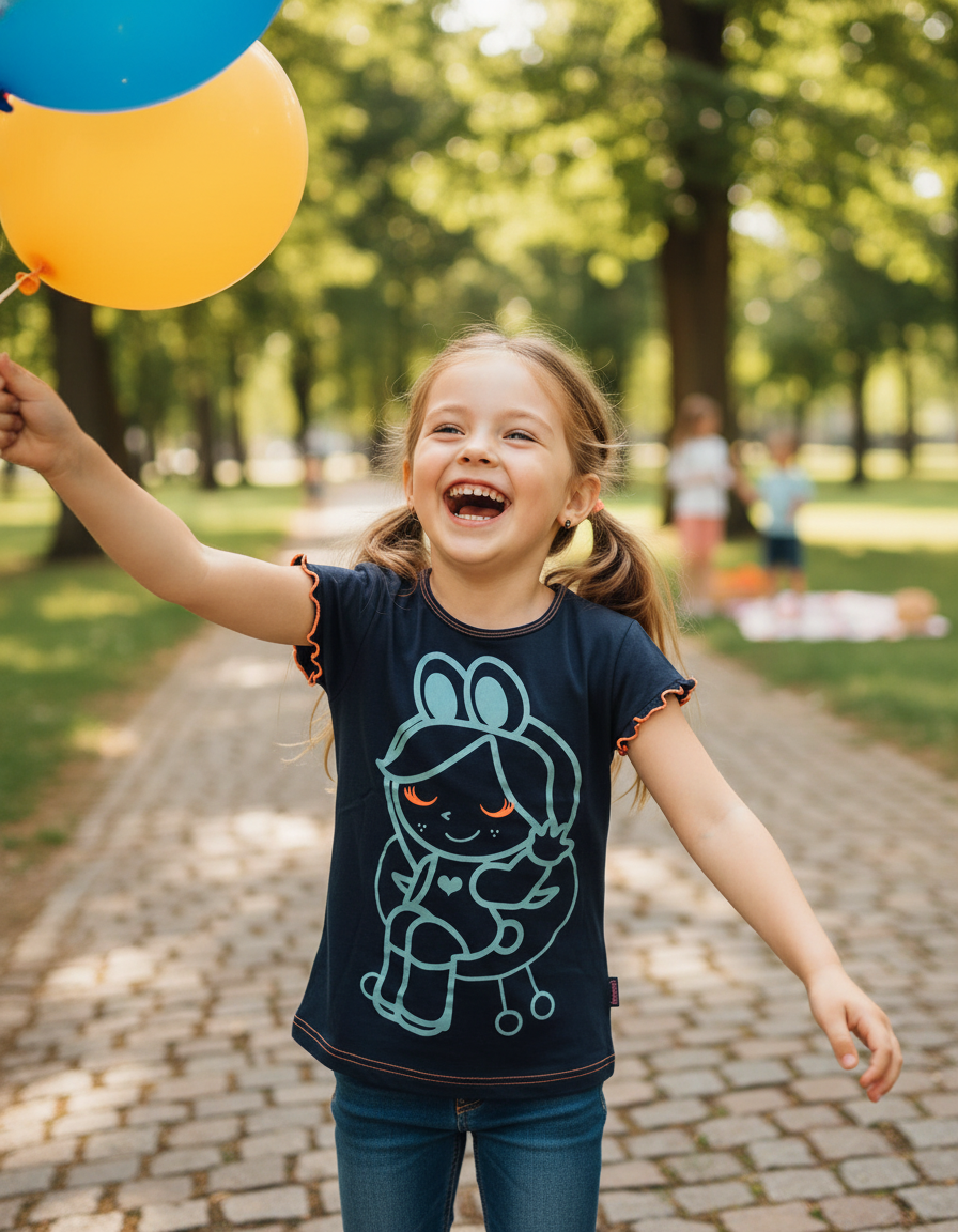 Tricou negru cu mâneci scurte Tutti Cuti – ambalaj premium 10 ani