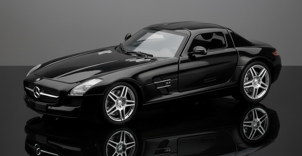 Mașinuță diecast Mercedes-Benz SLS AMG 2010, 1:24, negru