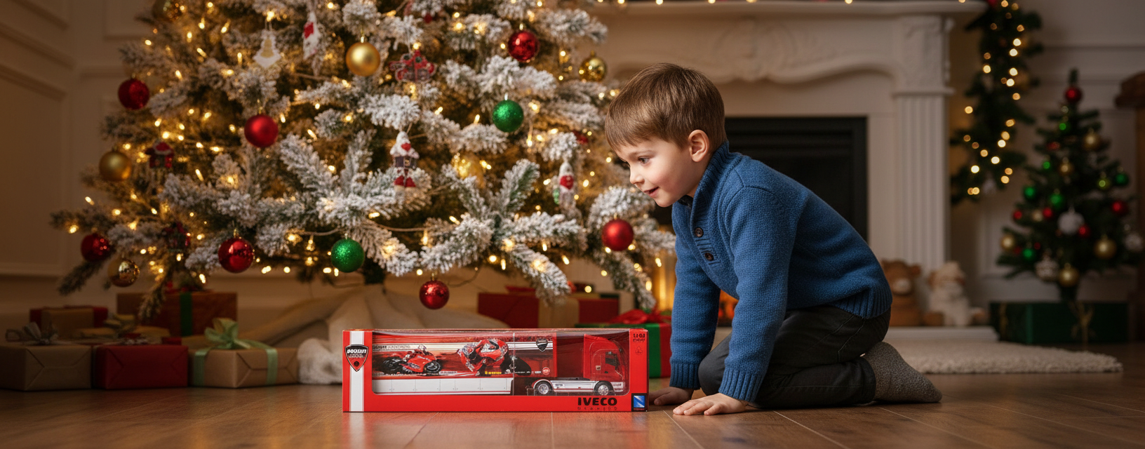 Camion diecast Iveco Stralis Ducati MotoGP Race 2010