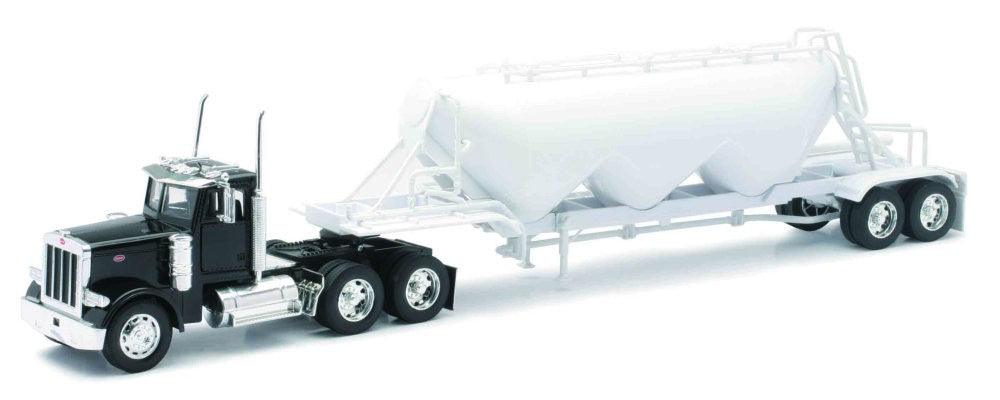 Camion diecast Peterbilt 379 cu trailer pentru marfa - Nitzi.ro