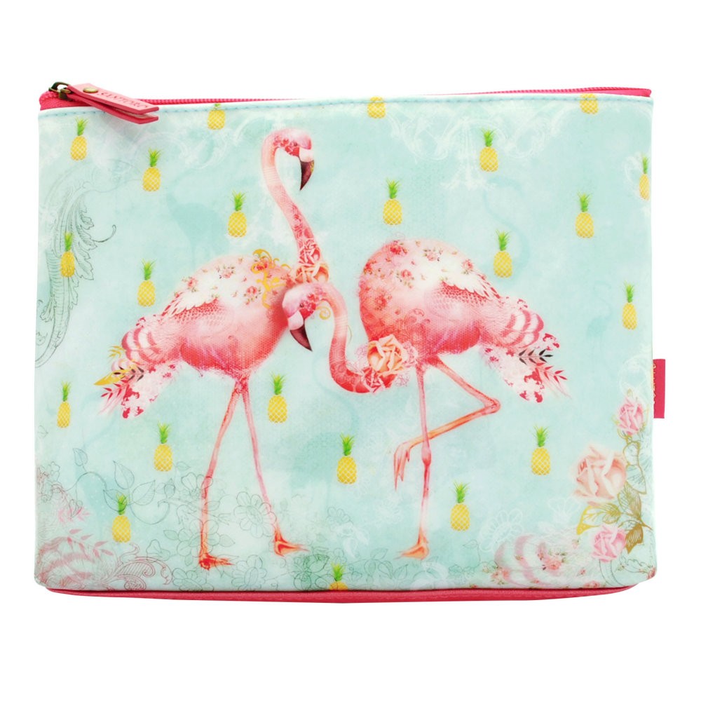 Portfard Santoro mare Flamingos