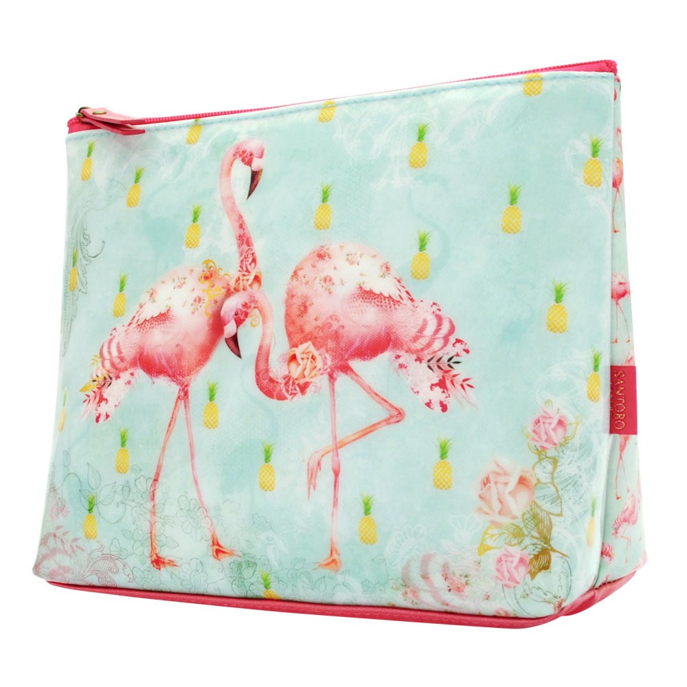 Portfard Santoro mare Flamingos