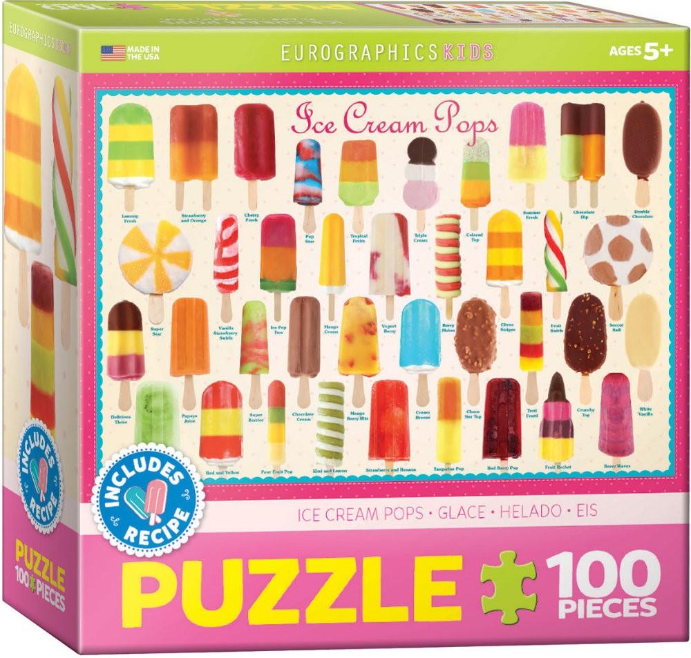 Puzzle 100 piese Ice Cream Pops - Nitzi.ro