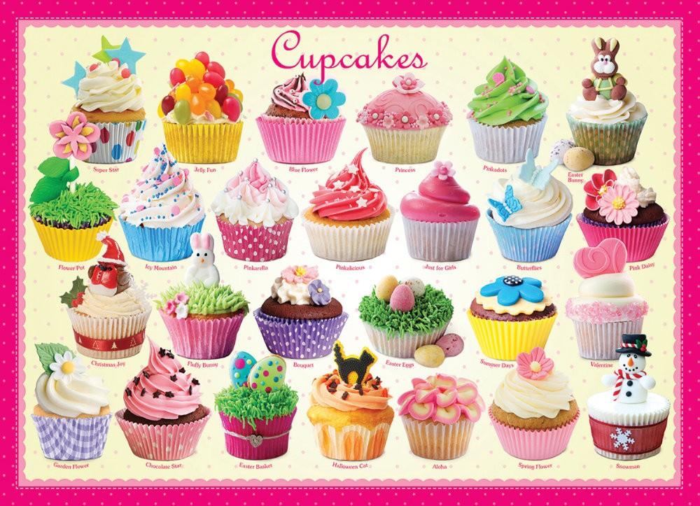Puzzle 100 piese Cupcakes - Nitzi.ro