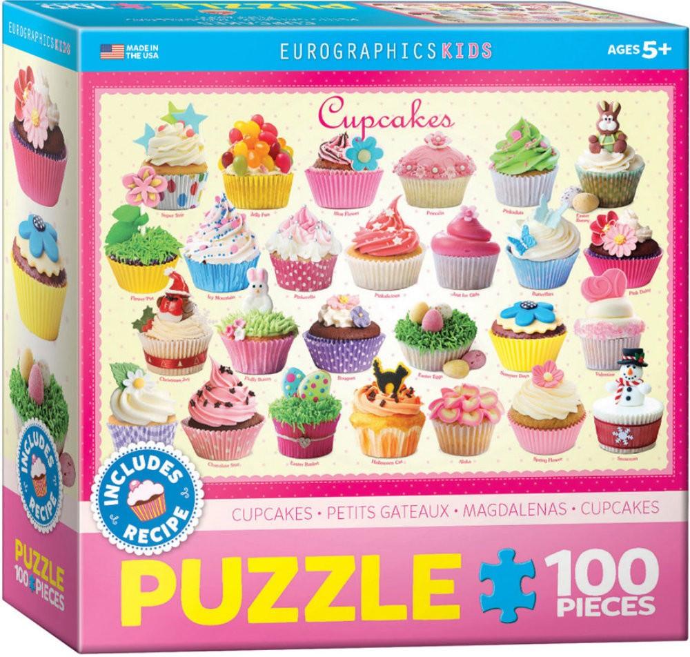 Puzzle 100 piese Cupcakes - Nitzi.ro