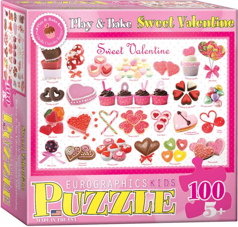 Puzzle 100 piese Sweet Valentine - Nitzi.ro