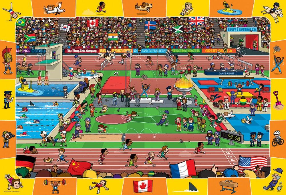 Puzzle 100 piese Spot & Find Olympics - Nitzi.ro