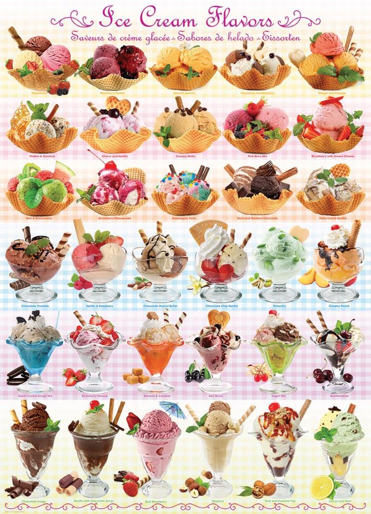 Puzzle 1000 piese Ice Cream Flavours