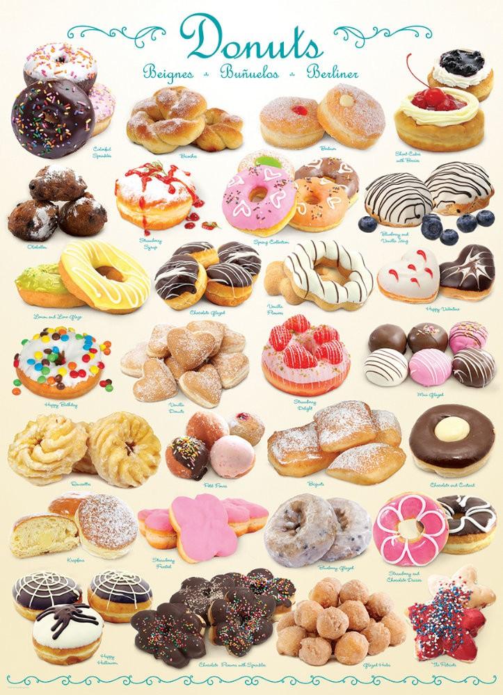 Puzzle 1000 piese Donuts - Nitzi.ro