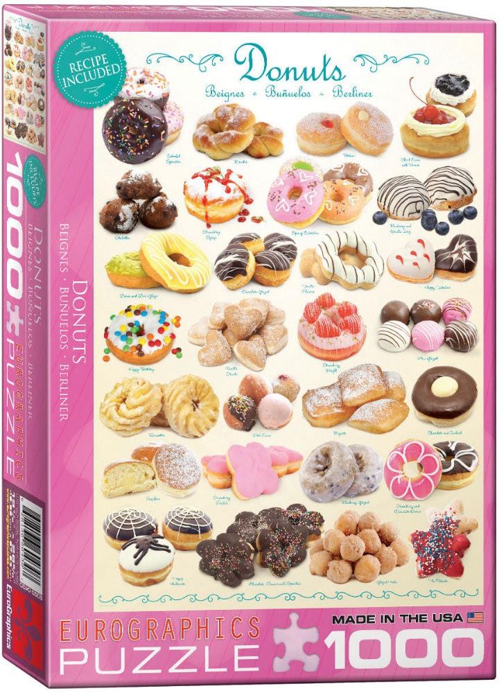 Puzzle 1000 piese Donuts - Nitzi.ro
