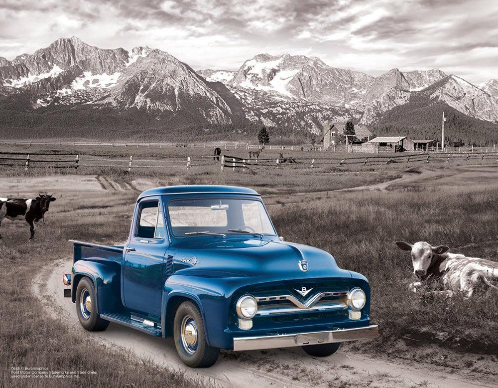 Puzzle 1000 piese 1954 Ford F-100 Heritage Ranch - Nitzi.ro